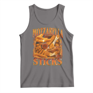Mozzarella Sticks Tank Top Funny Foodie Meme Snack Lover Vintage 90s TS10 Deep Heather Print Your Wear