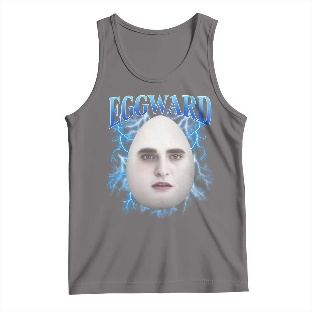 Eggward Tank Top Funny Unhinged Meme Gen Z Humor Bootleg Graphic TS10 Deep Heather Print Your Wear