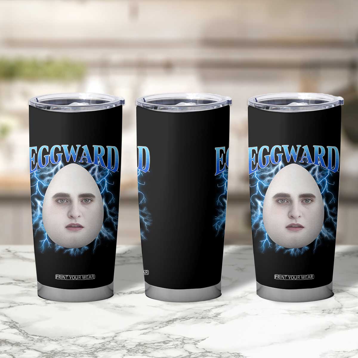 Eggward Tumbler Cup Funny Unhinged Meme Gen Z Humor Bootleg Graphic TS10 Print Your Wear