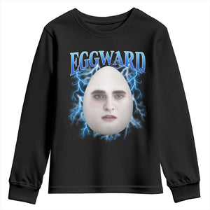 Eggward Youth Sweatshirt Funny Unhinged Meme Gen Z Humor Bootleg Graphic TS10 Black Print Your Wear