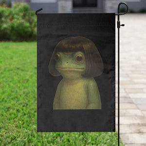 Funny Frog Bob Haircut Meme Garden Flag Silly Toad Trends TS10 Print Your Wear