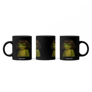 Funny Frog Bob Haircut Meme Coffee Mug Silly Toad Trends TS10 Print Your Wear