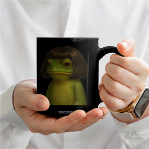 Funny Frog Bob Haircut Meme Coffee Mug Silly Toad Trends TS10 Print Your Wear