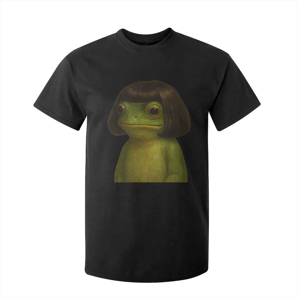 Funny Frog Bob Haircut Meme T Shirt For Kid Silly Toad Trends TS10 Black Print Your Wear