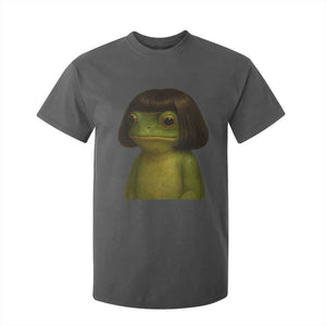 Funny Frog Bob Haircut Meme T Shirt For Kid Silly Toad Trends TS10 Dark Heather Print Your Wear