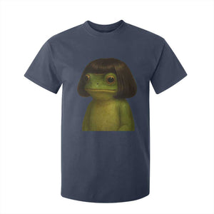 Funny Frog Bob Haircut Meme T Shirt For Kid Silly Toad Trends TS10 Navy Print Your Wear