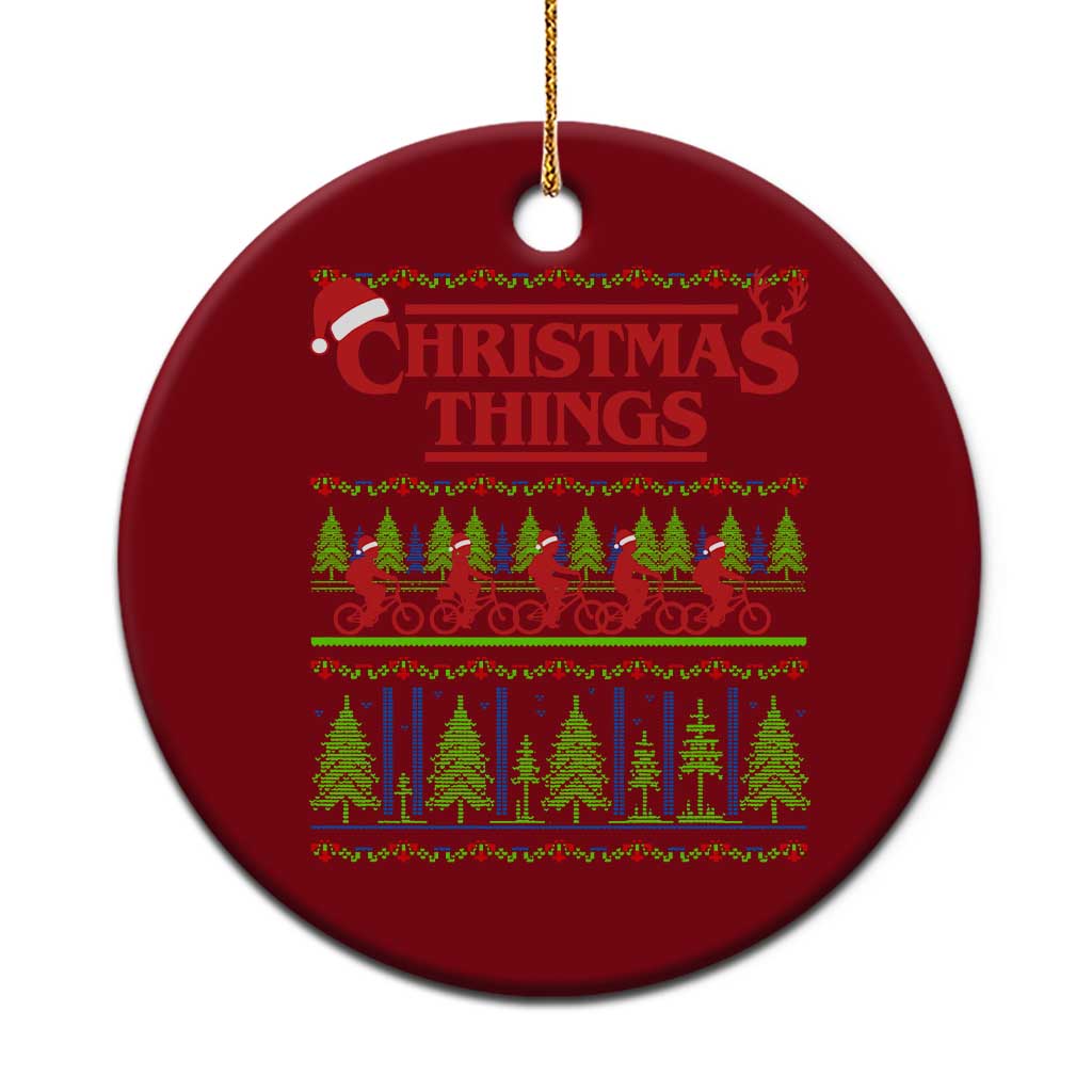 Christmas Things Ceramic Ornament Vintage Movie TV Series Retro TS10 1pc Red Print Your Wear