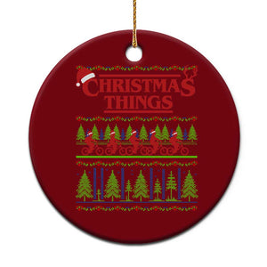 Christmas Things Ceramic Ornament Vintage Movie TV Series Retro TS10 1pc Red Print Your Wear
