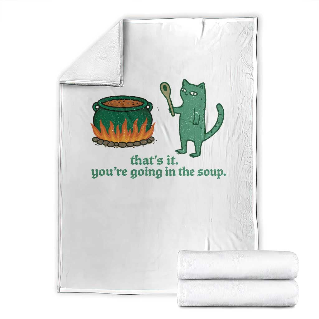 Sarcastic Cat Meme Throw Blanket Weirdcore Dark Humor TS10 White Print Your Wear