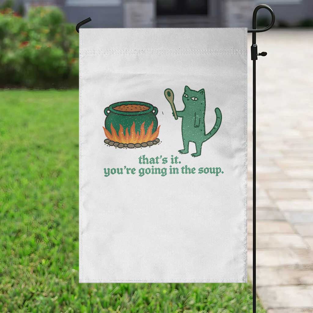 Sarcastic Cat Meme Garden Flag Weirdcore Dark Humor TS10 Print Your Wear