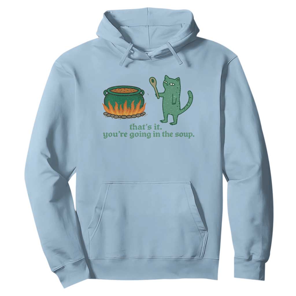 Sarcastic Cat Meme Hoodie Weirdcore Dark Humor TS10 Light Blue Print Your Wear