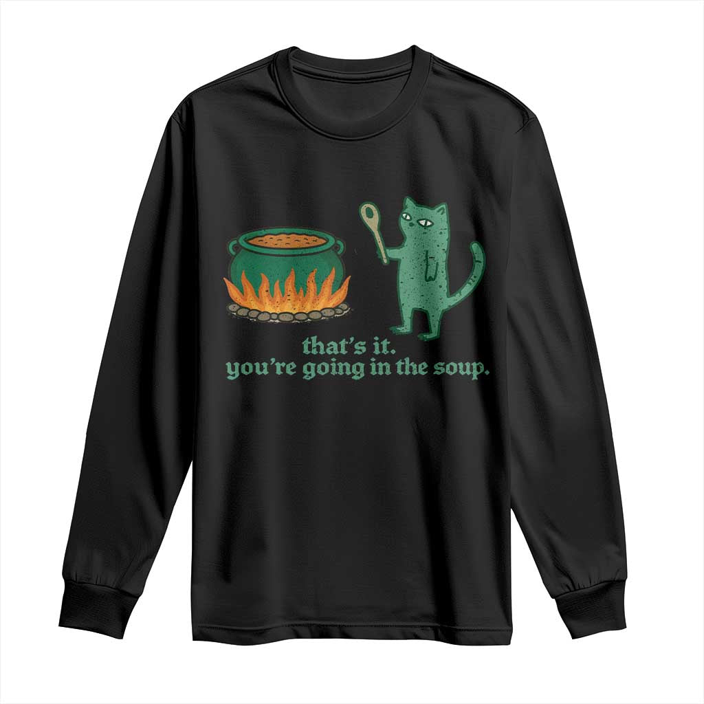 Sarcastic Cat Meme Long Sleeve Shirt Weirdcore Dark Humor TS10 Black Print Your Wear