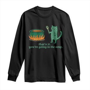 Sarcastic Cat Meme Long Sleeve Shirt Weirdcore Dark Humor TS10 Black Print Your Wear