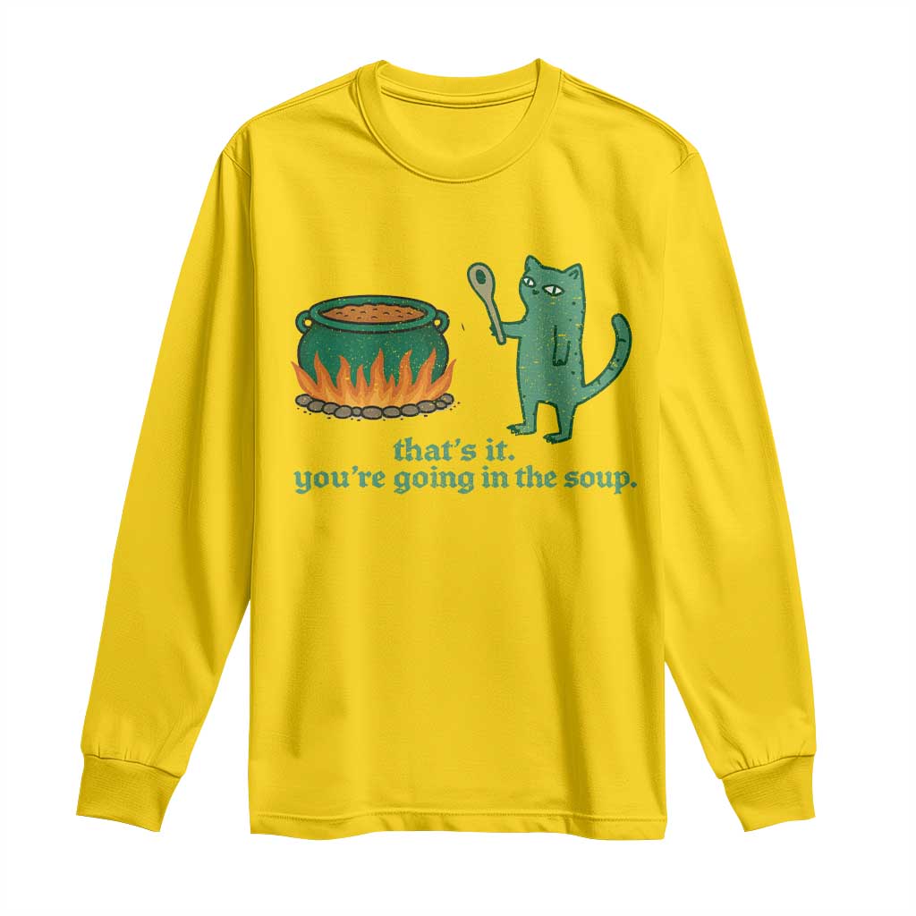 Sarcastic Cat Meme Long Sleeve Shirt Weirdcore Dark Humor TS10 Daisy Print Your Wear