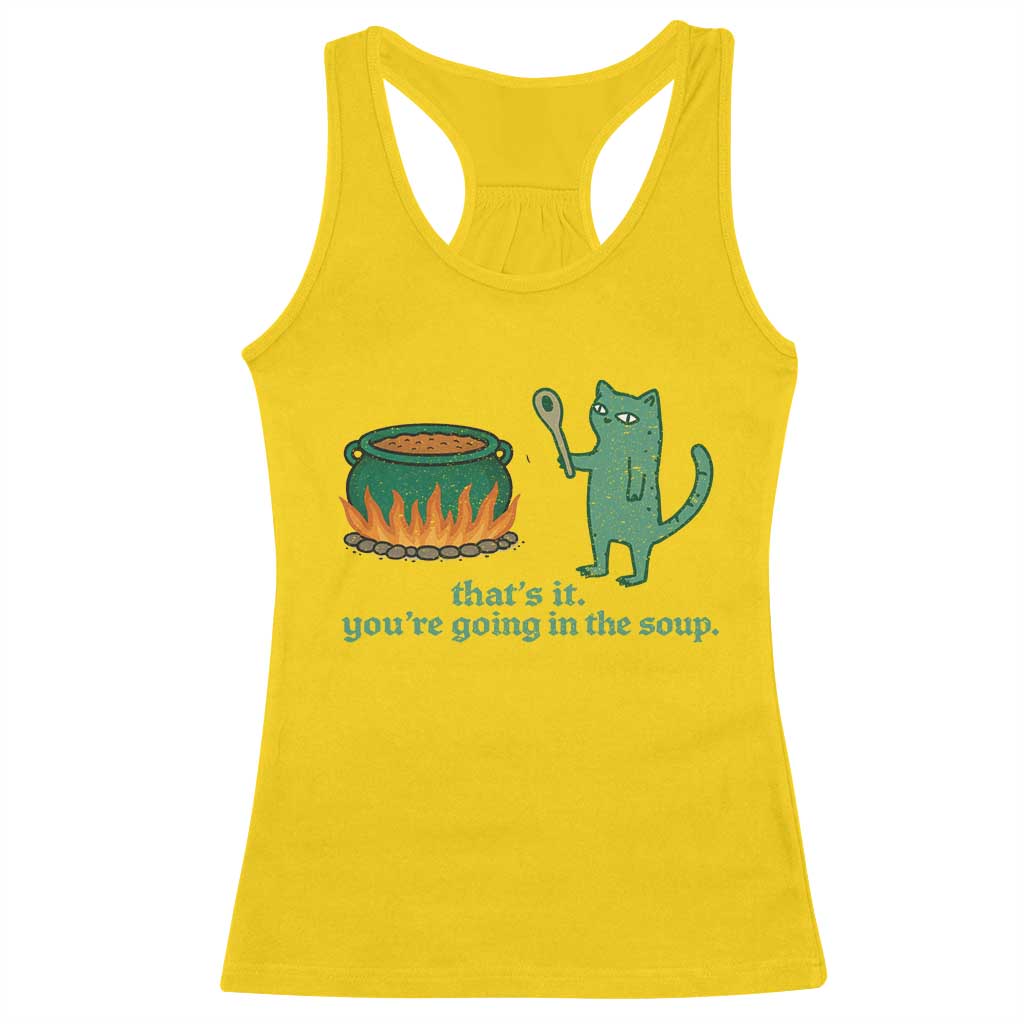 Sarcastic Cat Meme Racerback Tank Top Weirdcore Dark Humor TS10 Daisy Print Your Wear