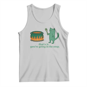 Sarcastic Cat Meme Tank Top Weirdcore Dark Humor TS10 Ash Print Your Wear