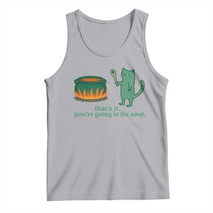 Sarcastic Cat Meme Tank Top Weirdcore Dark Humor TS10 Athletic Heather Print Your Wear