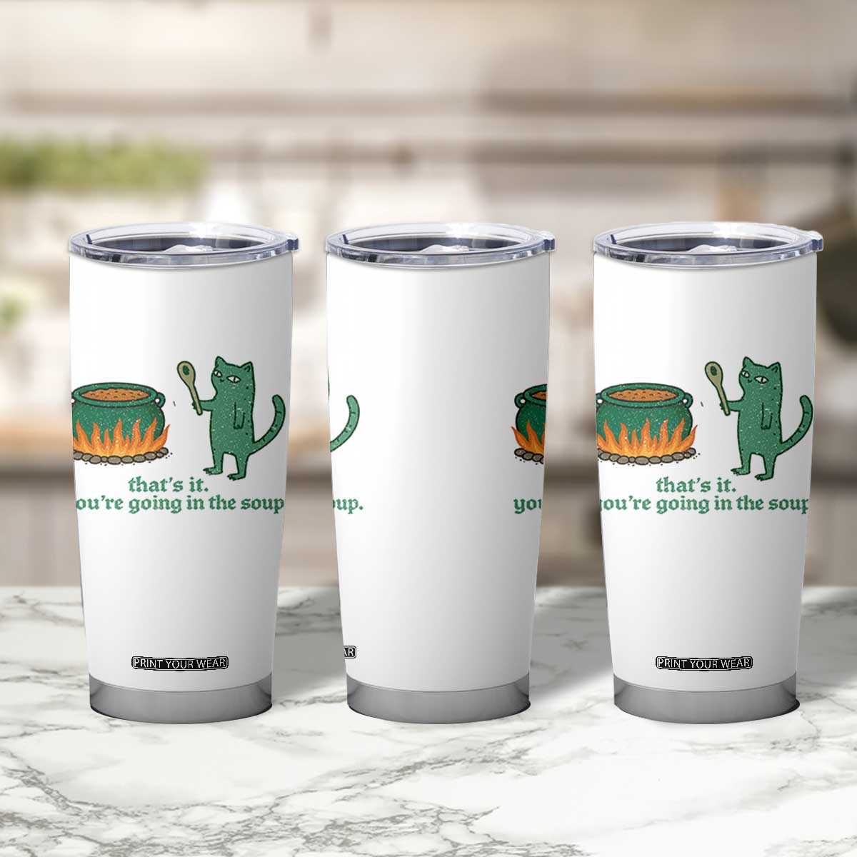 Sarcastic Cat Meme Tumbler Cup Weirdcore Dark Humor TS10 Print Your Wear
