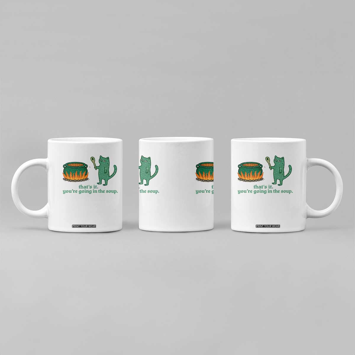 Sarcastic Cat Meme Coffee Mug Weirdcore Dark Humor TS10 Print Your Wear
