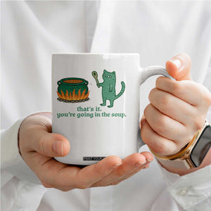 Sarcastic Cat Meme Coffee Mug Weirdcore Dark Humor TS10 Print Your Wear