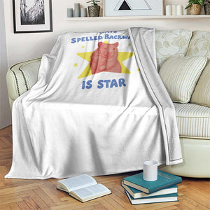 Rats Spelled Backwards Is Star Throw Blanket Sarcastic Rat Meme TS10 Print Your Wear