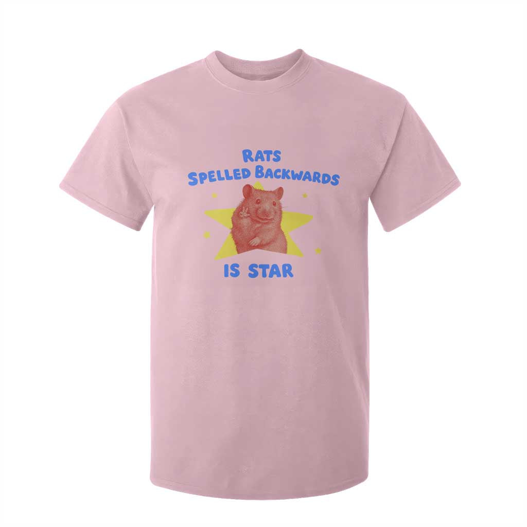 Rats Spelled Backwards Is Star T Shirt For Kid Sarcastic Rat Meme TS10 Light Pink Print Your Wear