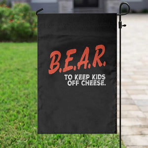 Bear to Keep Kids Off Cheese Garden Flag TS10 Print Your Wear
