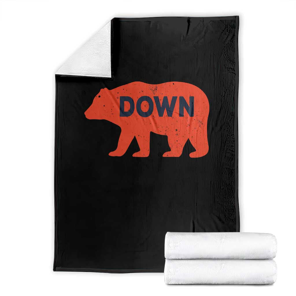 CFB Game Day Apparel Throw Blanket Down Vintage Trendy TS10 Black Print Your Wear