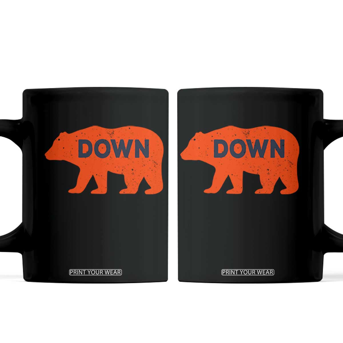 CFB Game Day Apparel Coffee Mug Down Vintage Trendy TS10 Black Print Your Wear