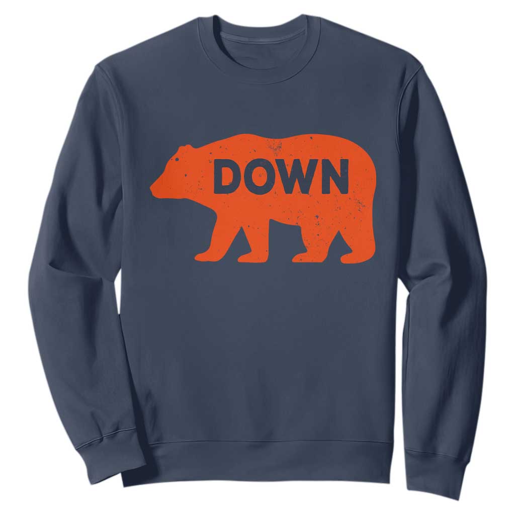 CFB Game Day Apparel Sweatshirt Down Vintage Trendy TS10 Navy Print Your Wear