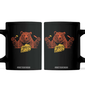 BF Coffee Mug Let's Eat Cheese Football Fans TS10 Black Print Your Wear