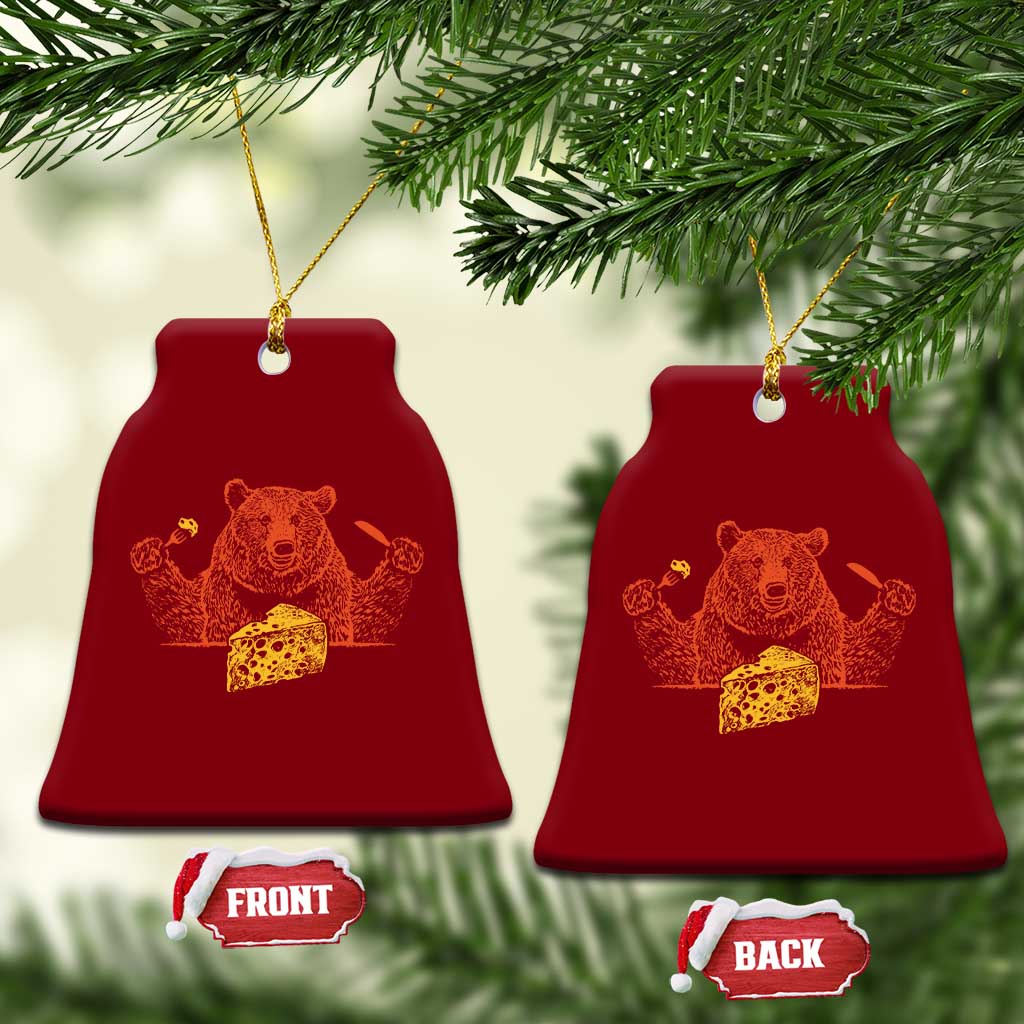 BF Ceramic Ornament Let's Eat Cheese Football Fans TS10 Print Your Wear