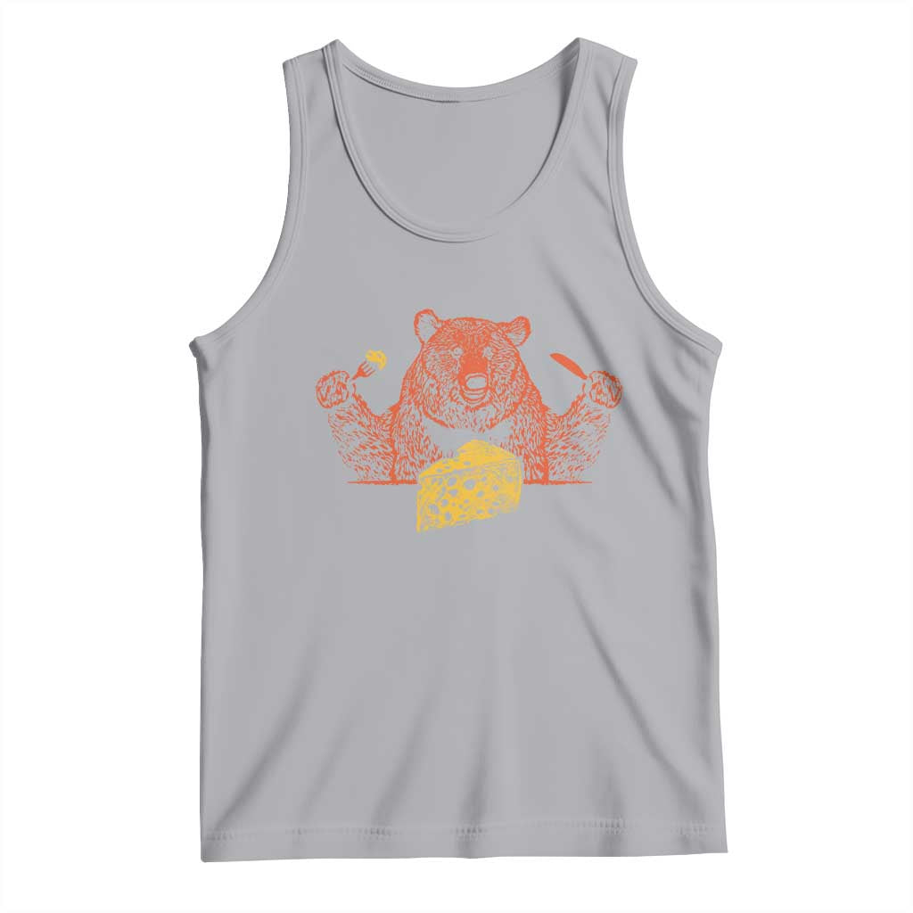 BF Tank Top Let's Eat Cheese Football Fans TS10 Athletic Heather Print Your Wear