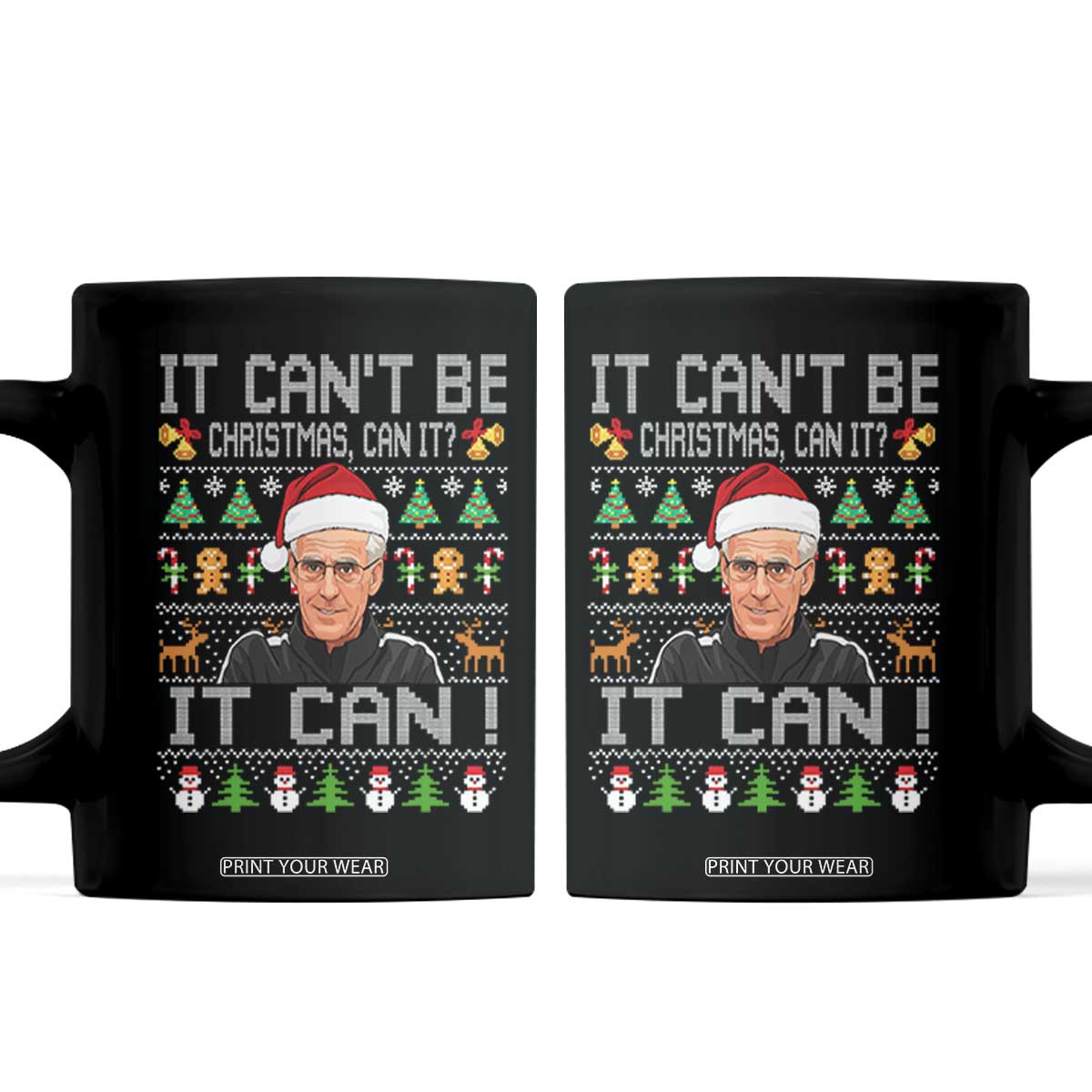 McCarthy It Cant Be Ugly Christmas Coffee Mug Retro Football Fan TS10 Black Print Your Wear