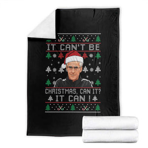 Christmas McCarthy It Cant Be Throw Blanket Retro Football Fan Ugly Xmas TS10 Black Print Your Wear