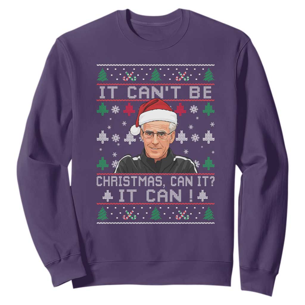Christmas McCarthy It Cant Be Sweatshirt Retro Football Fan Ugly Xmas TS10 Purple Print Your Wear