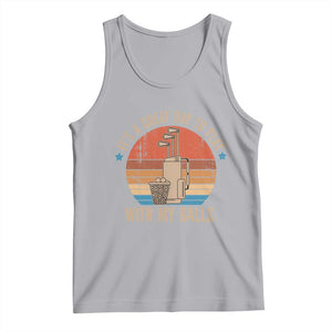 Funny Golf Tank Top Retro Its A Great Day To Play With My Balls TS10 Athletic Heather Print Your Wear