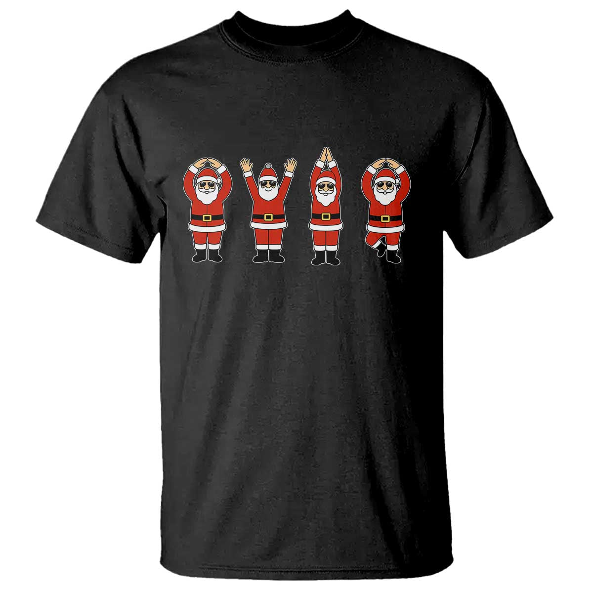 Santa O-H-I-O State T Shirt Funny Santa Christmas Ohio Midwestern Party Team TS10 Black Print Your Wear