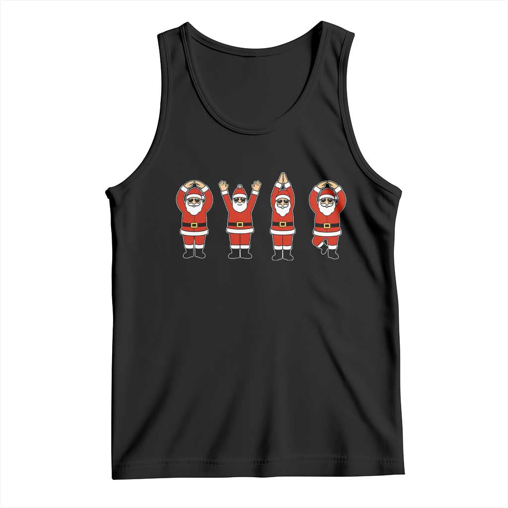 Santa O-H-I-O State Tank Top Funny Santa Christmas Ohio Midwestern Party Team TS10 Black Print Your Wear