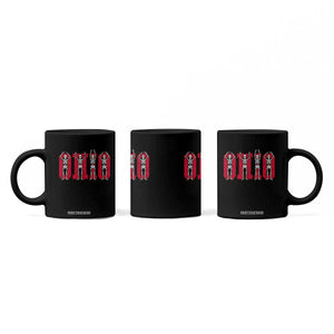 O-H-I-O State Coffee Mug Funny Skeletons Ohio Vintage Halloween Team TS10 Print Your Wear