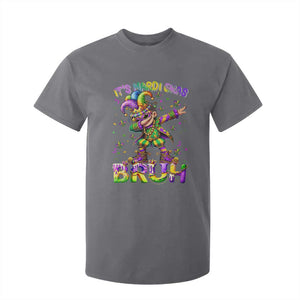 It's Mardi Gras Bruh T Shirt For Kid Dabbing Boy Kids TS10 Charcoal Print Your Wear