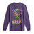 It's Mardi Gras Bruh Long Sleeve Shirt Dabbing Boy Kids TS10 Purple Print Your Wear