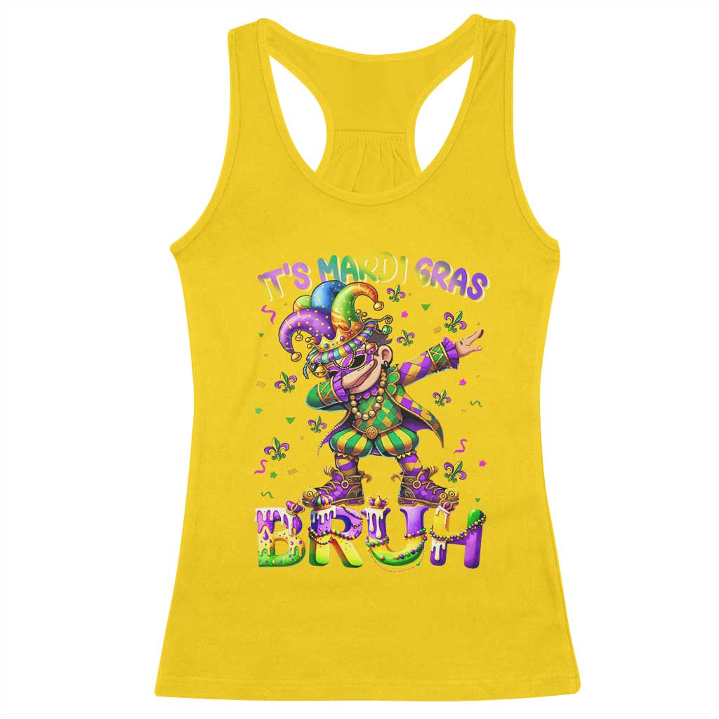 It's Mardi Gras Bruh Racerback Tank Top Dabbing Boy Kids TS10 Daisy Print Your Wear