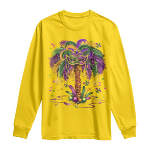 Mardi Gras Bead Tree Long Sleeve Shirt Carnival New Orleans Hawaiian Tropical Palm Tree 2025 TS10 Daisy Print Your Wear