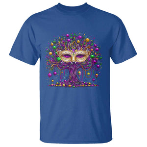 Mardi Gras Bead Tree T Shirt New Orleans Festival TS10 Royal Blue Print Your Wear