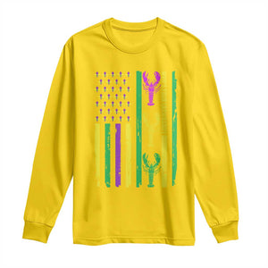 Funny Mardi Gras Crawfish Long Sleeve Shirt Whos Your Crawdaddy USA American Flag Carnival TS10 Daisy Print Your Wear