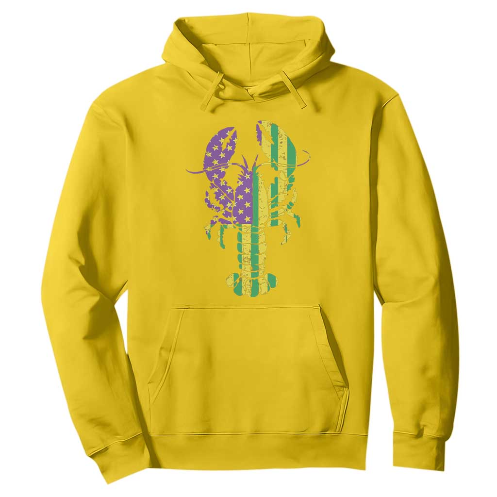 Carnival Mardi Gras USA American Flag Crawfish Hoodie TS10 Daisy Print Your Wear