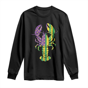 Carnival Mardi Gras USA American Flag Crawfish Long Sleeve Shirt TS10 Black Print Your Wear