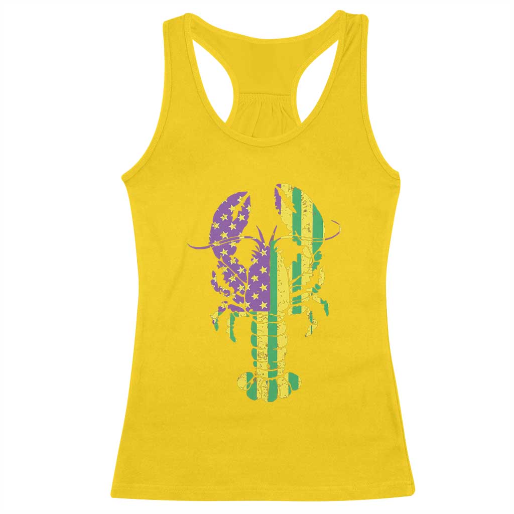 Carnival Mardi Gras USA American Flag Crawfish Racerback Tank Top TS10 Daisy Print Your Wear