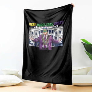 Trump Mardi Gras Throw Blanket Carnival New Orleans Trip Parade Outfit TS10 Print Your Wear
